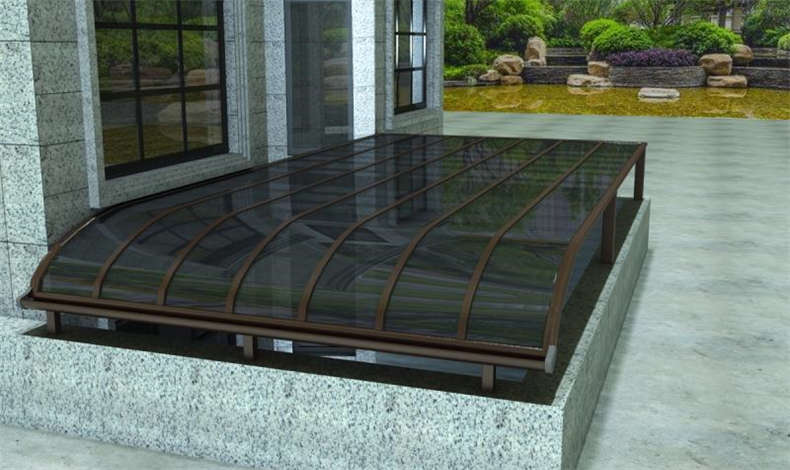 小區天井雨棚用什么材質好？