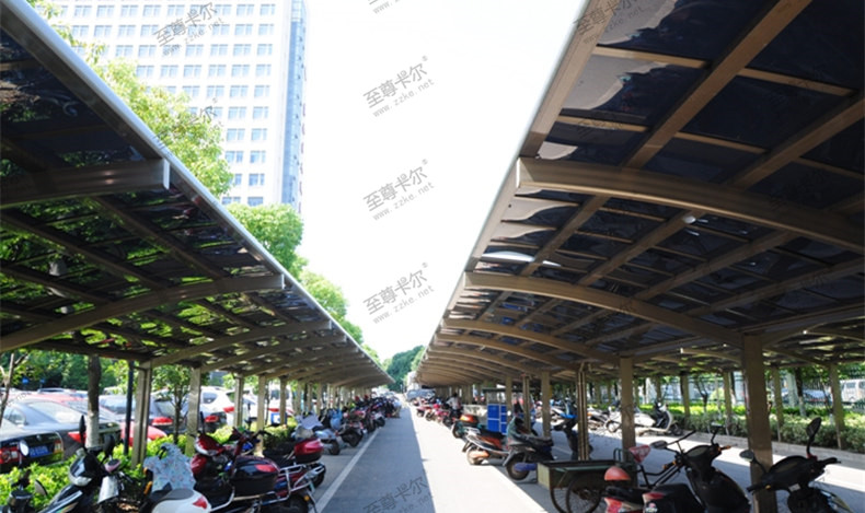 一篇文章告訴你，自行車棚選用什么材料美觀耐用