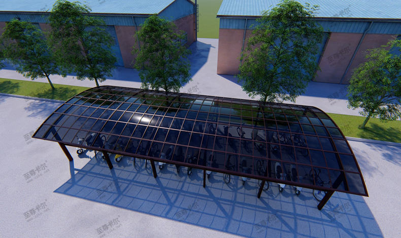 你要的自行車車棚效果圖都在這里，最新樣式自行車棚圖片全集