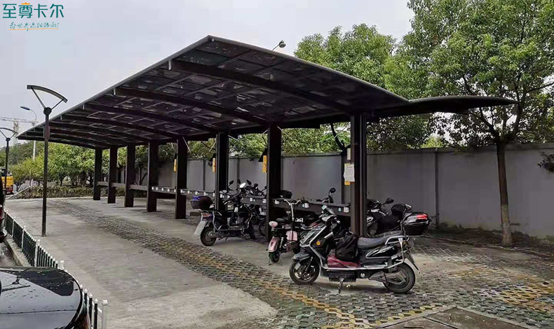 電動車充電車棚？充電自行車陽光棚圖片大全？